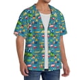 thumbnail image 2 of Fotbe Cars Transportation Camisa Estampada de Manga Corta para Hombre, Casual de Verano, Estilo Playero, Sin Arrugas-XX-Large, 2 of 5