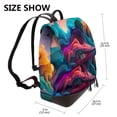 thumbnail image 2 of Fotbe Colorful Surreal Landscape Mochila Bolso con Estampado para Mujer, Mochila Antirrobo de Nylon Impermeable, Bolsa Ligera de Hombro, 2 of 4