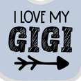 thumbnail image 4 of Inktastic I Love My Gigi with Arrow Boys or Girls Baby Bib, 4 of 4