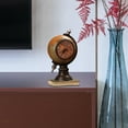 thumbnail image 5 of Tongina Globe Figurine Desktop Clock Table Clock Tabletop Ornament Sculpture for Centerpiece Living Room Desk Shelf Housewarming Gift Yellow, 5 of 7