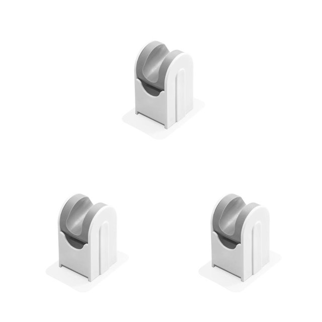 Cateissary Útil soporte autoadhesivo ajustable Soporte de mano sin taladro para cabezal de ducha Soporte de montaje en pared para baño Soporte Type1 NO1