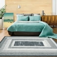 thumbnail image 2 of Hasoo Large Modern Area Rug 9' x 12' Rugs for Living Room Abstract Geometric Pattern Carpet, Gray, 2 of 6