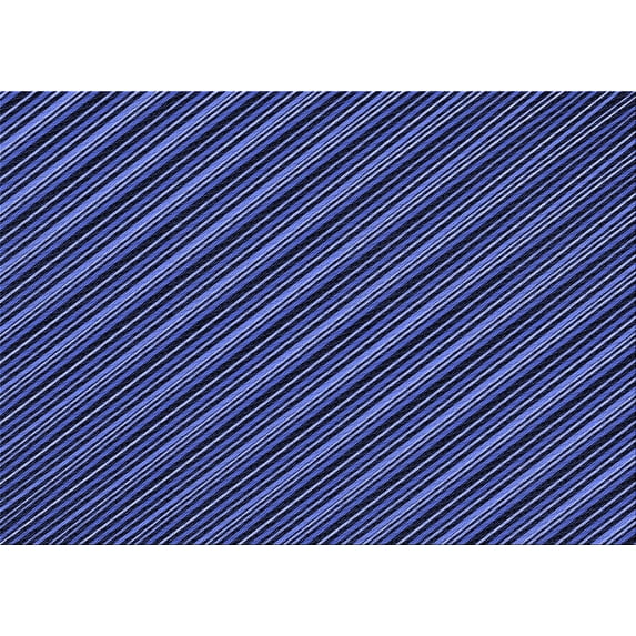 Ahgly Company Indoor Rectangle Patterned Night Blue Area Rugs, 5' x 7'