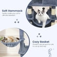 thumbnail image 2 of Resenkos 66-Inch Tall Multi-Level Cat Tower with Two Condos and Sisal Posts, Dark Gray, 2 of 8