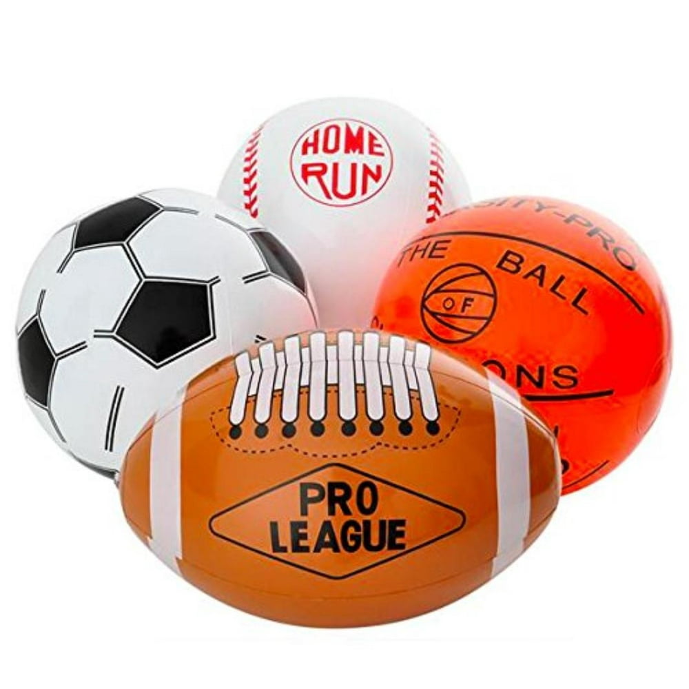 16" Sports Ball Inflates Assortment may very (12 Pack), 16 Inflatable