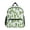 Green Skiing, variant on Purple Rugby Ball Design Backpack for Girls/Boys with Name Tag—Front-closure buttons for ages 3–8year