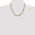 thumbnail image 4 of 10K Solid Yellow Gold 4.9mm Rope Chain Twisted Link Necklace, 4 of 5