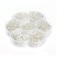 thumbnail image 1 of 1450 Pieces/Set Open Jump Rings Bangle 1450 Pieces/Set 3-10mm Connectors Jewellery Findings DIY Crafting Handicraft Accessories Silver, 1 of 9