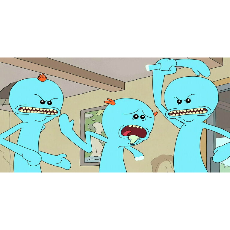 Rick and Morty Mr. Meeseeks- CANVAS OR PRINT WALL ART