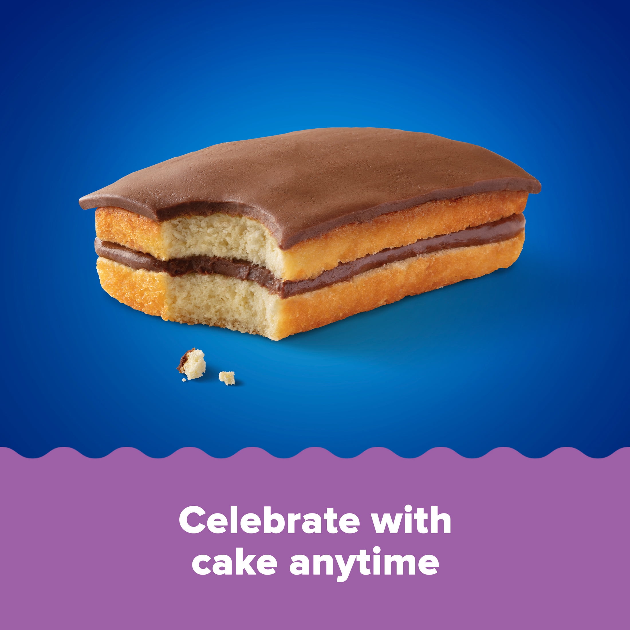 Tastykake Chocolate Juniors, 4 Count, Individually Wrapped Snack Cakes, Shelf-Stable