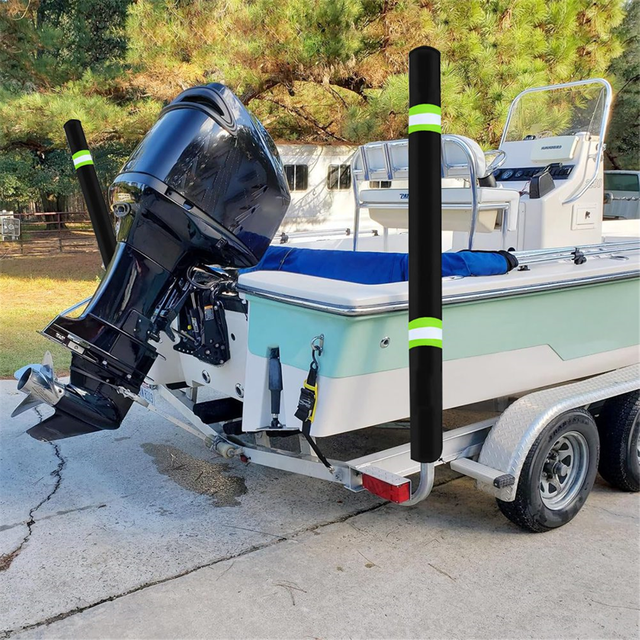 2Pcs 36 Inch Boat Trailer Guide Pole Cover Marine Trailer Guide Poles Cover for Jet Ski Boat Sailboat Trailer