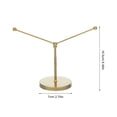 thumbnail image 2 of FUTUREORYY Portabandera De Acero Inoxidable Color Dorado Con Soporte Ajustable Para Escritorio, 2 of 8