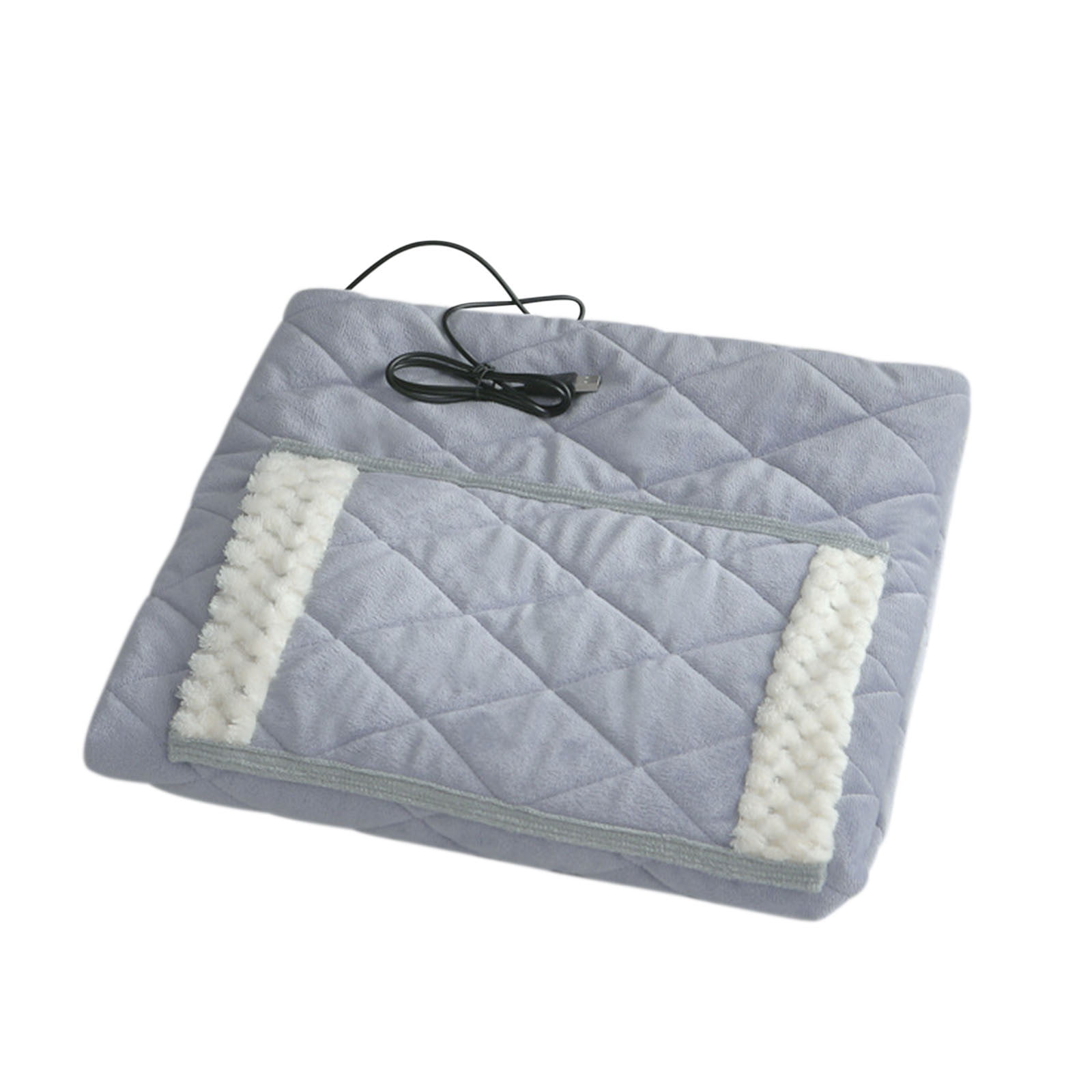 Heated Blanket with Hand Pocket Small USB Portable Lap Heated Throw Blanket Hand Warmers Electric Blankets Soft Fast Heating Blanket for Home Sofa Office Lunch Break Car Trave
