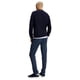 thumbnail image 3 of Jersey Tommy Hilfiger liso con cuello redondo para hombre azul marino, 3 of 4