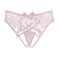 thumbnail image 2 of Bragas suaves ahuecadas con lazo para mujer, lencería nocturna, bragas para citas, 2 of 9