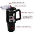 thumbnail image 3 of Father‘s Day Gifts For Dad From Daughter, Son ,Wife 40oz Tumbler with Handle and Straw Lid Dad Birthday Gift|New Dad Gifts|Grandpa Gifts|Gifts for Grandpa|Dad Gifts Stainless Steel |Old Lives Matter, 3 of 6