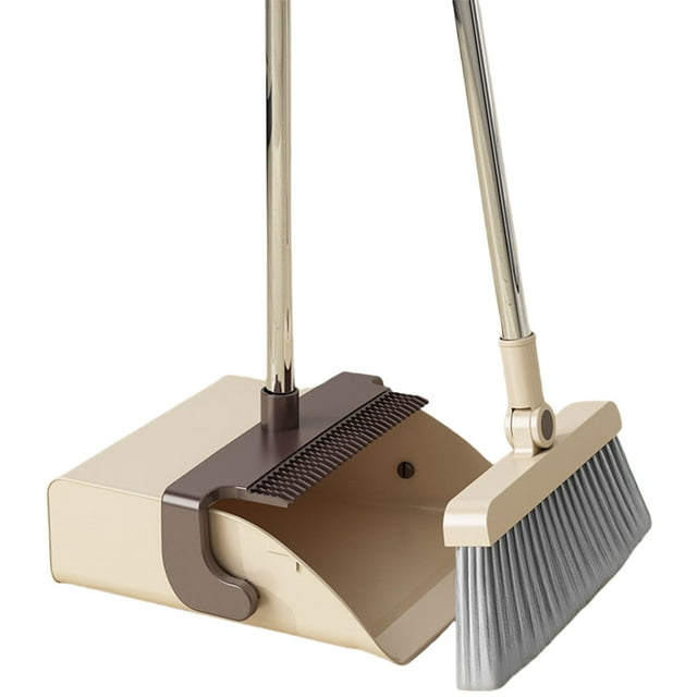 Mlkoz Cleaning Tools, Folding B-room Dustpan Set Home With Comb Teeth Lazy Sweeping Set