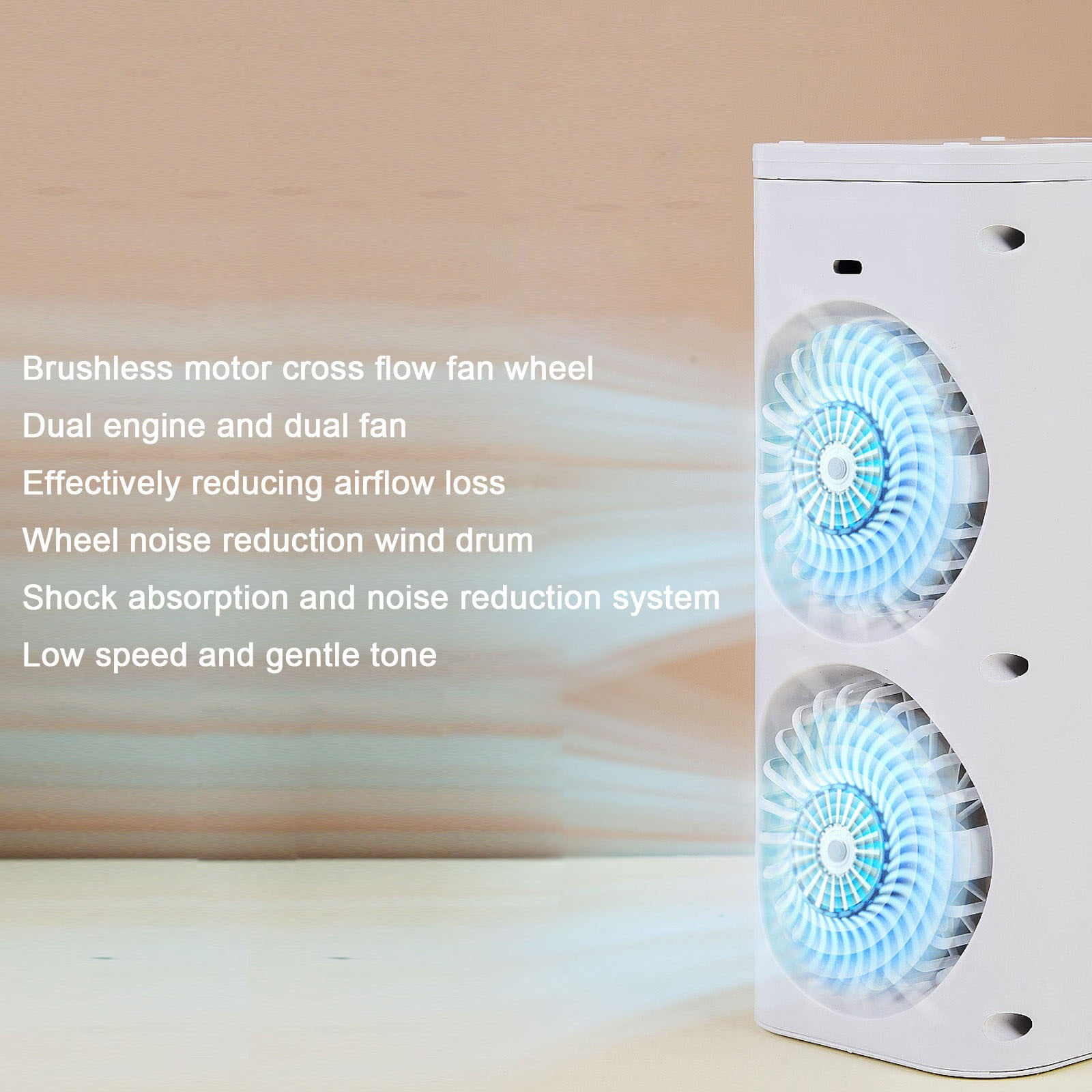 FYHALE Air Conditioners Portable, 5000 but 130 Sqft Personal Desktop Stand up Cooling Fan, Small Cooler Fan for Room Bedroom, Clearance