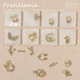 thumbnail image 3 of Pink Season 10Pcs Manicure Decor Three-dimensional Shining Sparkling DIY Rust-proof Fake Pearls Gold Heart Bow Fake Diamonds Nail Charm Nail Salon Supply, 3 of 8