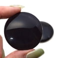 thumbnail image 2 of Dark Black Barn Owl Bird Glass Eyes, 2 of 8