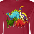 thumbnail image 4 of Inktastic Cute Dinosaurs Long Sleeve T-Shirt, 4 of 5