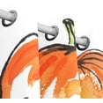 thumbnail image 4 of Coolnut Black Cat with Orange Pumpkin Thermal Insulated Blackout Grommet Printed Window Curtain - 84x55 in - 100% Polyester 2 Panels, 4 of 5