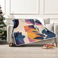 thumbnail image 7 of Yayeee Throw Blanket for Couch Soft Warm 50" x 60" Sofa Chair Bed Decoration, Flowers Pattern Style, 7 of 7
