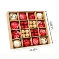 thumbnail image 3 of YHAJDS 44PCS Christmas Ball Ornaments 1.18/2.36in Shatterproof Xmas Bulbs Christmas Ornaments Set Xmas Tree Balls Hanging Balls for Wedding Holiday Halloween Party Decor Christmas Wreath Ornaments, 3 of 5