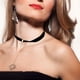 thumbnail image 5 of Garglla Velet Negra con Retro Gótico Femenina sol Hugo Collar de gargantilla, 5 of 8