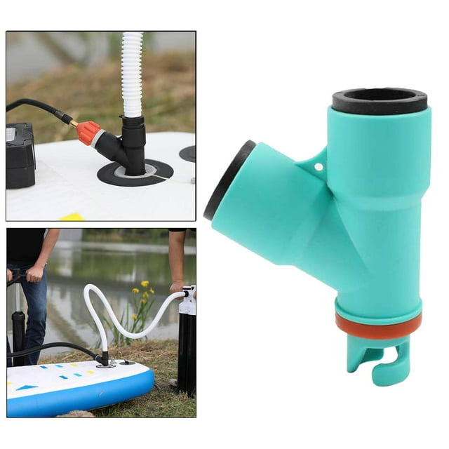 Adaptador universal de válvula de aire para kayak Adaptador de bomba de bote inflable Convertidor de bomba de aire , Verde