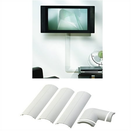 - Omnimount Full Size CMK Wall-Mounted Cable Management System, White