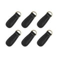 thumbnail image 2 of serony 6x Zipper Pull Tab Fixer Zipper Tags Leather DIY Craft for Boot Bag Backpack Black, 2 of 8