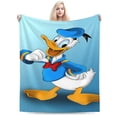 thumbnail image 1 of Manta de dibujos animados del pato Donald, manta de forro polar ultra suave y acogedora de lujo para sofá cama, mantas de franela cálidas para todas las estaciones, ropa de cama para niños,, 1 of 7