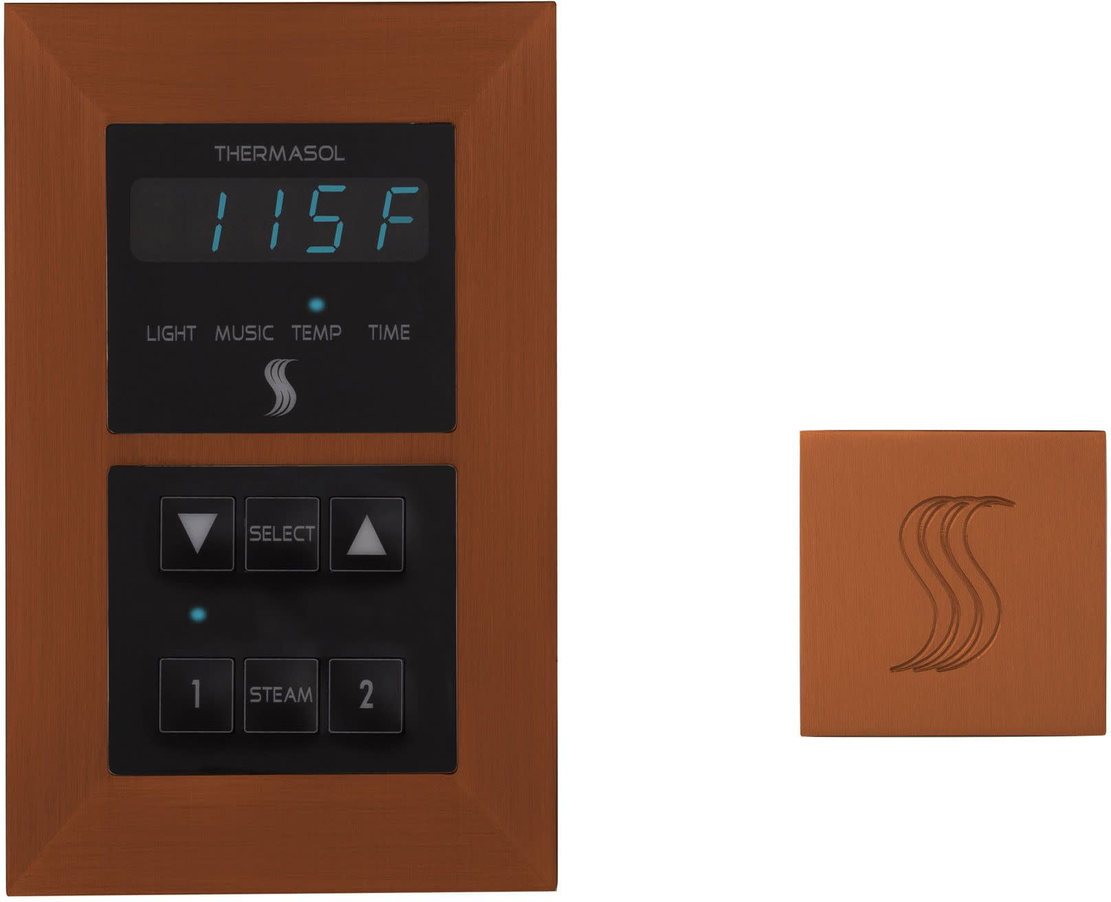 Thermasol SemrSvsq Signature Steam Shower Kit Copper