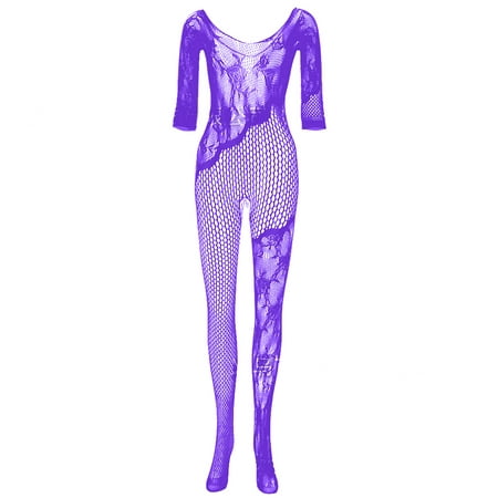 

KBKYBUYZ Women s Sexy One-piece Mesh Clothes Suspender Sock Hollowed Out One-piece Socks Mesh Whole Body Silk Stockings Mesh Socks Pack Sexy Underwear