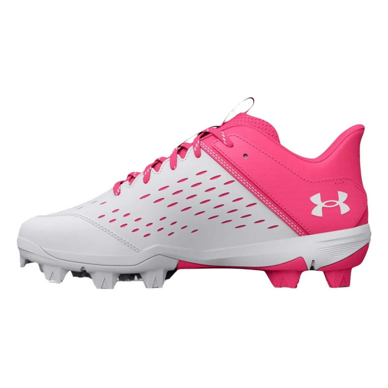 Under Armour Youth Leadoff Low Rm Jr Molded Baseball Cleat White
