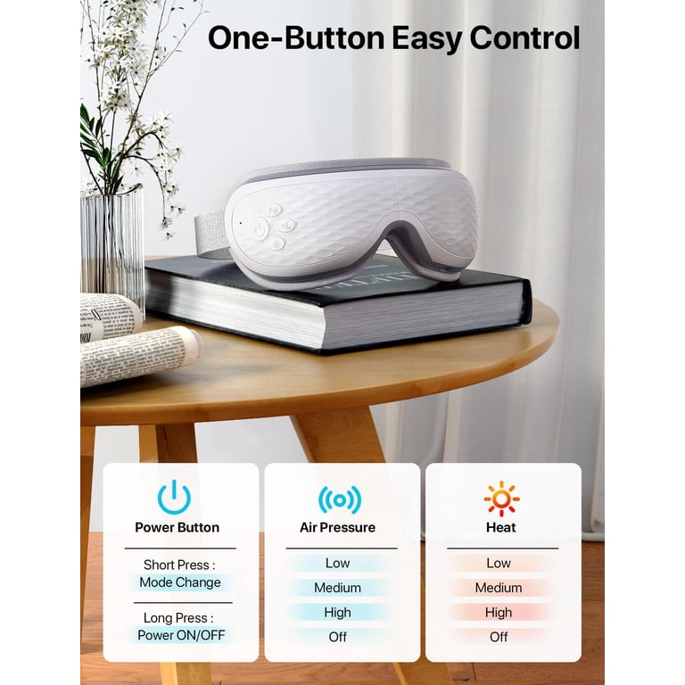 ALLJOY Eye Massager with Heat, Compression & Bluetooth photo 6