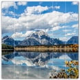 thumbnail image 1 of Picture-Tiles.com: Mountains Ceramic Tile Wall Mural WAL500847-66L. 48"W x 48"H using (36) 8" x 8" Ceramic Tiles-Satin Finish, 1 of 3