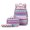 Purple, variant on 3-Piece Ethnic Print Backpack Set, Large Capacity Lightweight Casual Rucksack with Load Reduction Design for Middle & High School Students