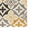 thumbnail image 4 of Trio Emblem Ivory Area Rug 5x7 Contemporary Transitional Design Soft Colors, 4 of 4