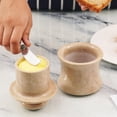 thumbnail image 7 of Radicaln Marble Butter Keeper 4 inches Verona Butter Dish With Lid for Countertop, Marble Butter Crock for Kitchen Counter Décor, French Butter Holder, Spreadable Butter Container, 7 of 7