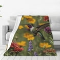 thumbnail image 1 of Balery Humming Bird Manta de Felpa Suave y Acogedora – Cobija de Franela Aterciopelada para Cama, Lavable y Cálida para Sofá, Mascotas, Transpirable-40"x30", 1 of 7