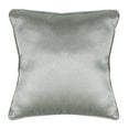 thumbnail image 4 of SAFAVIEH Raelyn 18" x 18" Solid Metallic Plush Pillow, Light Grey, 4 of 4