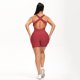 thumbnail image 3 of Gibobby Pantalones de Casuales Pantalones de yoga de cintura alta para ejercicio de levantamiento de cadera de burbujas para mujer(Rojo， M), 3 of 5