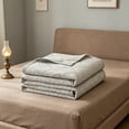 thumbnail image 4 of Velvet Embossed Cooling Quilt for Summer and Air Conditioning Use in Multiple Colors for Bedroom Comfort, 4 of 6