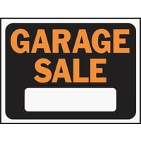 Hy-Ko 9x12 Plastic Sign, Garage Sale 3023 Pack of 10