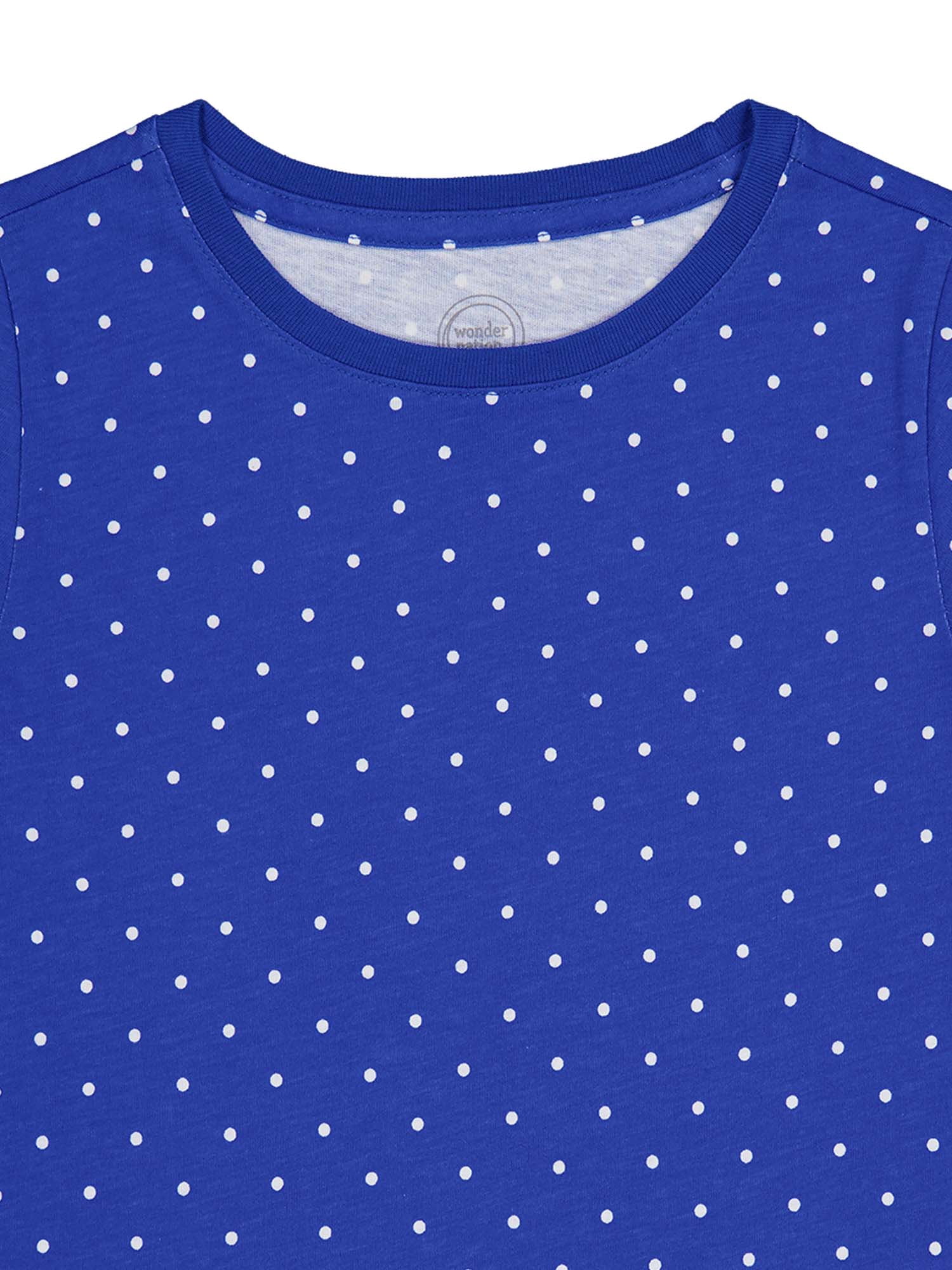 Wonder Nation Girls Kid Tough Tee with Short Sleeves, Sizes 4-18 & Plus