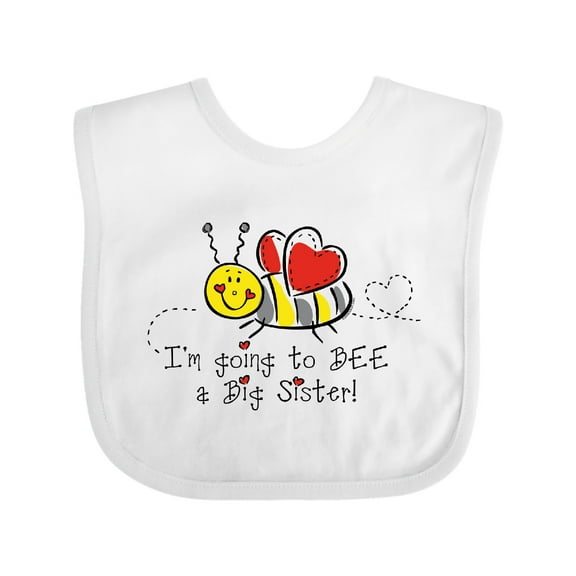Inktastic Bee Future Big Sister Girls Baby Bib