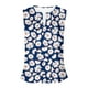 thumbnail image 3 of Camisetas para Mujeres Flores Plantas Impresión Suelta Cuello Redondo Top sin Mangas, Camisetas de Verano para Mujeres, 3 of 5