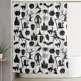 thumbnail image 6 of Halloween Shower Curtain, halloween pumpkin black Halloween Decor Shower Curtain, Halloween Decorations Bathroom Curtain with 9 Buttonholes, Ruffle Shower Curtain 60x72in, 6 of 6